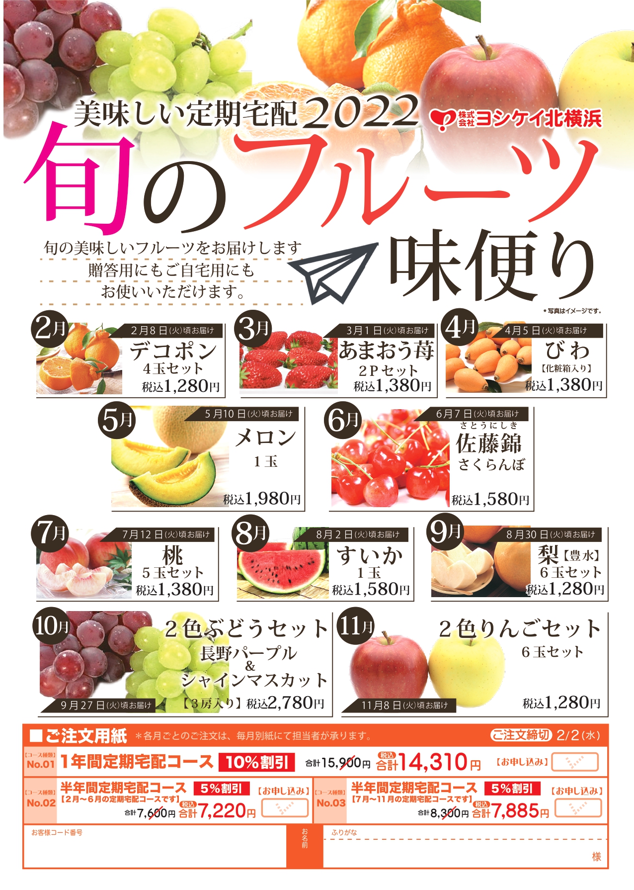 旬のフルーツ味便り ヨシケイ北横浜